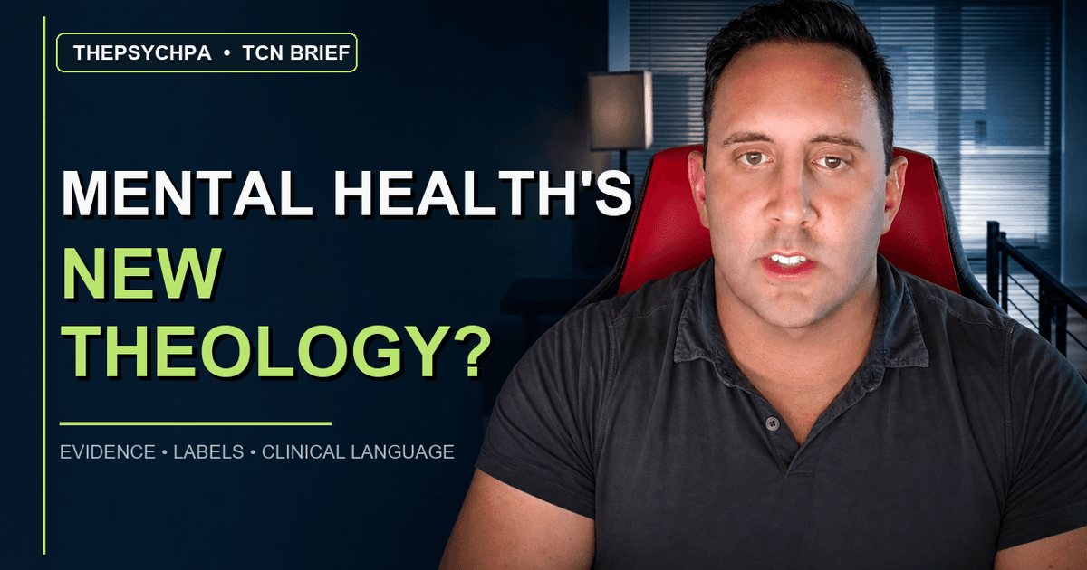 Mental Health Is the New Theology of the West producer briefing